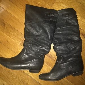 Steven madden black high boots